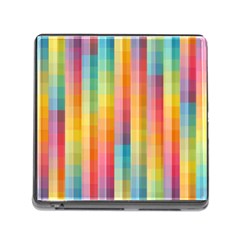 Pattern Background Colorful Abstract Memory Card Reader (square 5 Slot) by Wegoenart