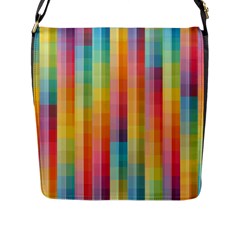 Pattern Background Colorful Abstract Flap Closure Messenger Bag (l) by Wegoenart