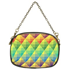 Background Colorful Geometric Chain Purse (one Side)