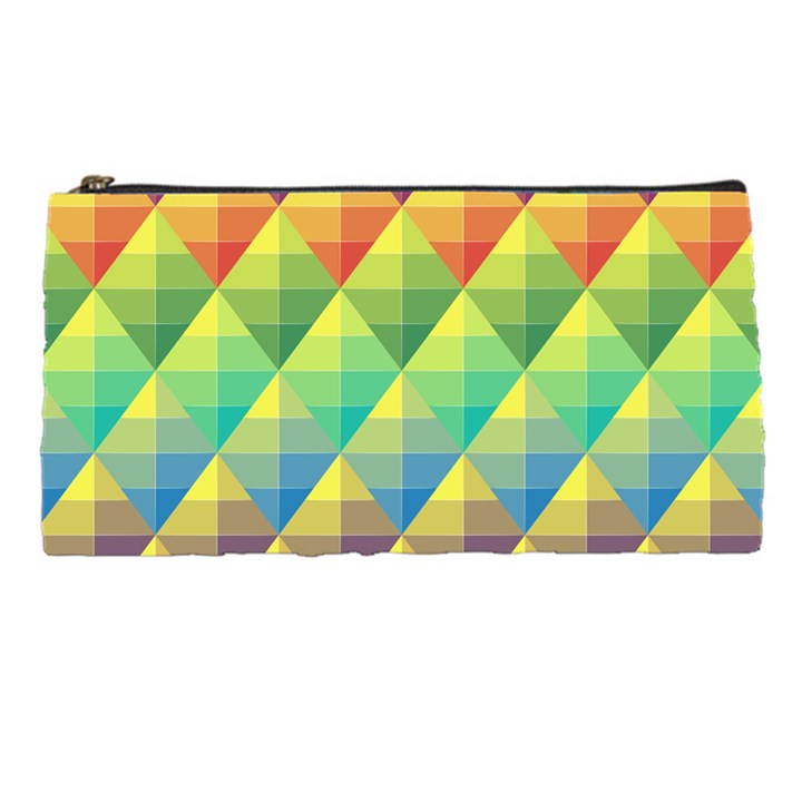 Background Colorful Geometric Pencil Cases