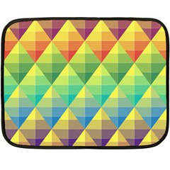 Background Colorful Geometric Double Sided Fleece Blanket (mini)  by Wegoenart