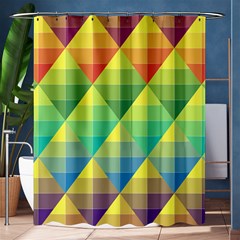 Background Colorful Geometric Shower Curtain 60  X 72  (medium)  by Wegoenart