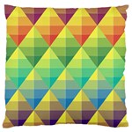 Background Colorful Geometric Large Flano Cushion Case (One Side) Front