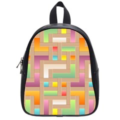 Abstract Background Colorful School Bag (small) by Wegoenart