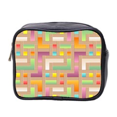 Abstract Background Colorful Mini Toiletries Bag (two Sides) by Wegoenart