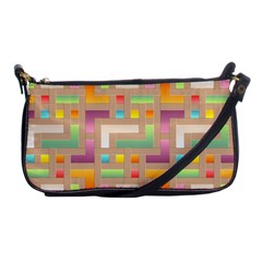 Abstract Background Colorful Shoulder Clutch Bag by Wegoenart