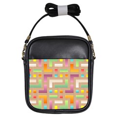 Abstract Background Colorful Girls Sling Bag by Wegoenart