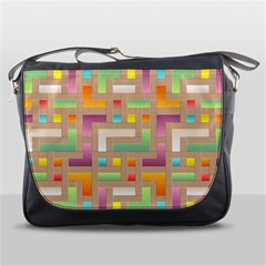 Abstract Background Colorful Messenger Bag by Wegoenart