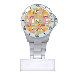 Abstract Background Colorful Plastic Nurses Watch by Wegoenart