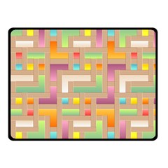 Abstract Background Colorful Double Sided Fleece Blanket (small)  by Wegoenart