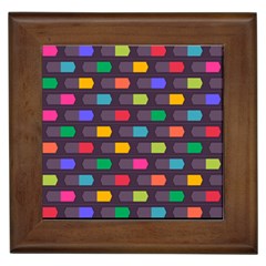 Background Colorful Geometric Framed Tiles