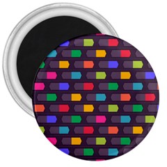 Background Colorful Geometric 3  Magnets