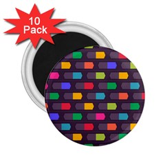 Background Colorful Geometric 2.25  Magnets (10 pack) 