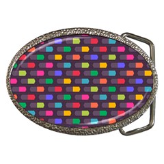 Background Colorful Geometric Belt Buckles