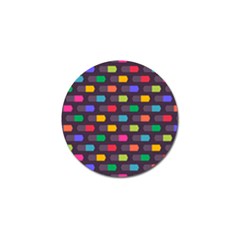 Background Colorful Geometric Golf Ball Marker