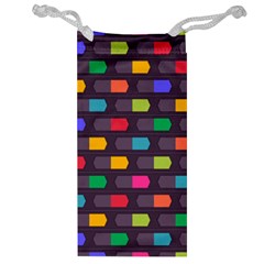 Background Colorful Geometric Jewelry Bag