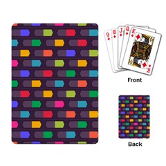 Background Colorful Geometric Playing Cards Single Design