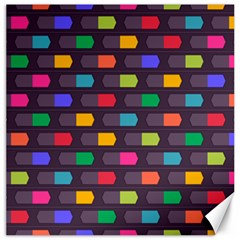 Background Colorful Geometric Canvas 12  x 12 