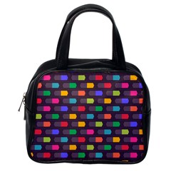 Background Colorful Geometric Classic Handbag (One Side)