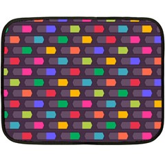 Background Colorful Geometric Fleece Blanket (Mini)