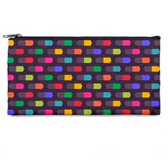 Background Colorful Geometric Pencil Cases