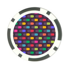 Background Colorful Geometric Poker Chip Card Guard (10 pack)