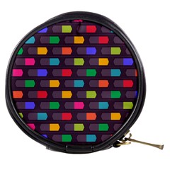 Background Colorful Geometric Mini Makeup Bag