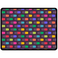 Background Colorful Geometric Fleece Blanket (Large) 