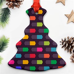 Background Colorful Geometric Ornament (Christmas Tree) 