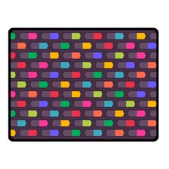 Background Colorful Geometric Double Sided Fleece Blanket (Small) 