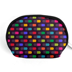 Background Colorful Geometric Accessory Pouch (Medium)