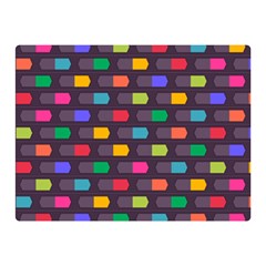 Background Colorful Geometric Double Sided Flano Blanket (Mini) 