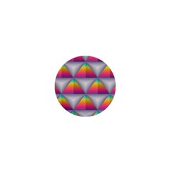 Trianggle Background Colorful Triangle 1  Mini Buttons by Wegoenart