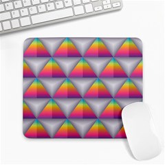 Trianggle Background Colorful Triangle Large Mousepads by Wegoenart