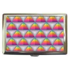 Trianggle Background Colorful Triangle Cigarette Money Case by Wegoenart