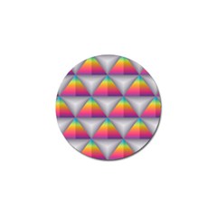 Trianggle Background Colorful Triangle Golf Ball Marker by Wegoenart