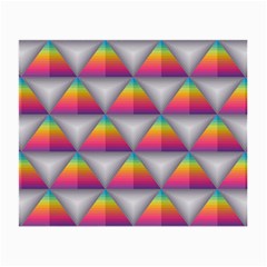 Trianggle Background Colorful Triangle Small Glasses Cloth by Wegoenart