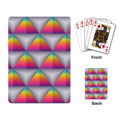 Trianggle Background Colorful Triangle Playing Cards Single Design by Wegoenart