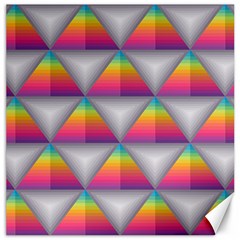 Trianggle Background Colorful Triangle Canvas 12  X 12  by Wegoenart