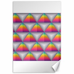 Trianggle Background Colorful Triangle Canvas 24  X 36  by Wegoenart