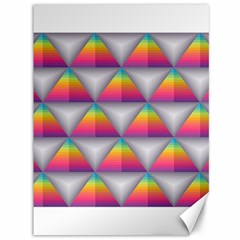 Trianggle Background Colorful Triangle Canvas 36  X 48  by Wegoenart