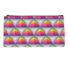 Trianggle Background Colorful Triangle Pencil Cases by Wegoenart