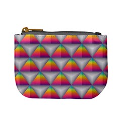 Trianggle Background Colorful Triangle Mini Coin Purse by Wegoenart