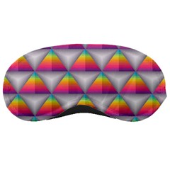 Trianggle Background Colorful Triangle Sleeping Masks by Wegoenart