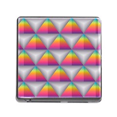 Trianggle Background Colorful Triangle Memory Card Reader (square 5 Slot) by Wegoenart