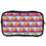 Trianggle Background Colorful Triangle Toiletries Bag (Two Sides) Front