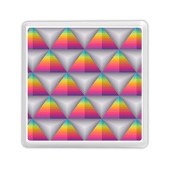 Trianggle Background Colorful Triangle Memory Card Reader (square) by Wegoenart