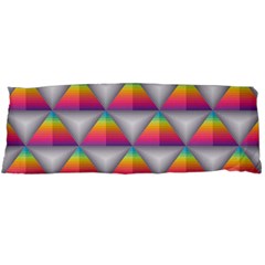 Trianggle Background Colorful Triangle Body Pillow Case (dakimakura) by Wegoenart