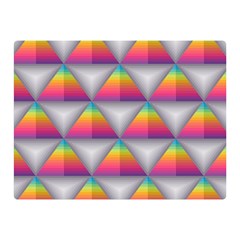 Trianggle Background Colorful Triangle Double Sided Flano Blanket (mini)  by Wegoenart