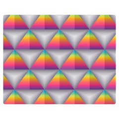 Trianggle Background Colorful Triangle Double Sided Flano Blanket (medium)  by Wegoenart